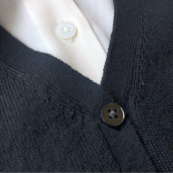 G2000WOMEN Collection Black and White Long Sleeve Blouse - Women's Medium/34 - Picture 9 of 15